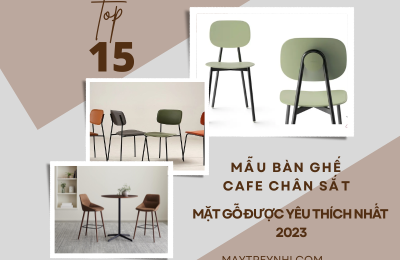  15+ Mẫu bàn ghế cafe chân sắt mặt gỗ được yêu thích nhất 2023