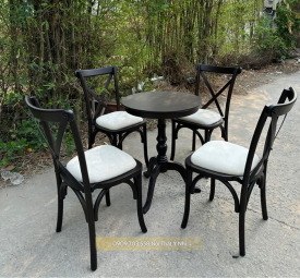 Bộ bàn ghế gỗ khách sạn sản xuất theo yêu cầu