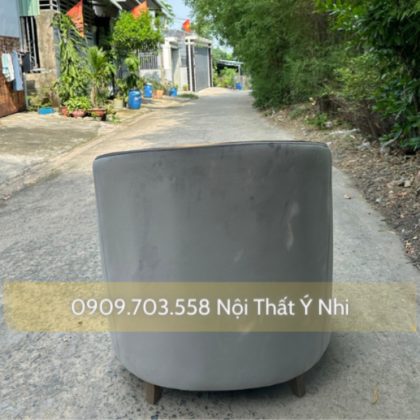 Ghế đơn viền inox mạ vàng hồng