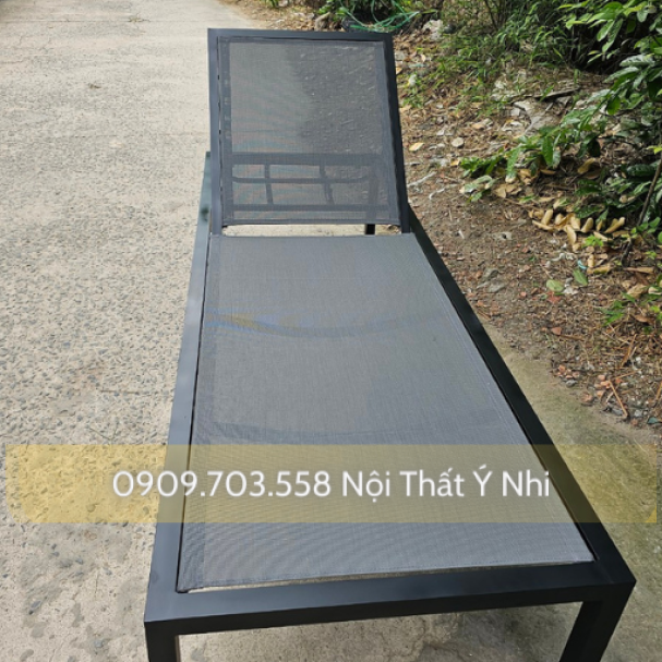 Ghế hồ bơi khung nhôm bọc vải Textilene