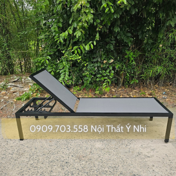Ghế hồ bơi khung nhôm bọc vải Textilene