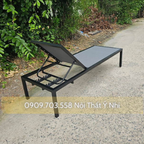 Ghế hồ bơi khung nhôm bọc vải Textilene